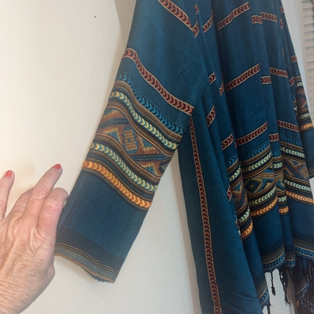 Open kimono, cardigan, topper size small / preowned - Picture 8 of 16